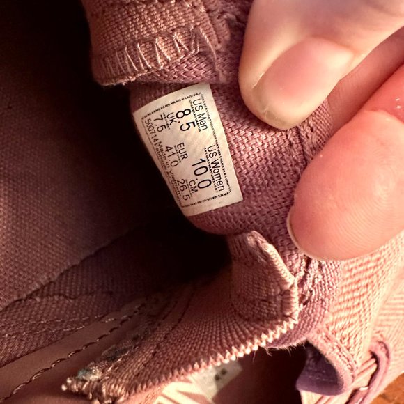 Pink Vans - Women's Classic Canvas Slip on Shoes - Size 10 - Picture 6 of 6